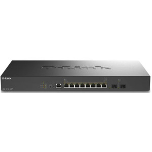 D-Link DXS-1210-10MP 10-Port 10G Layer 2 Managed Switch, 8x 10G PoE++ and 2x 10G SFP+